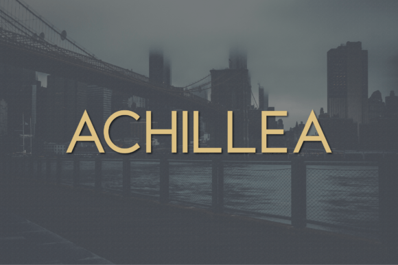 Achillea Font: The Elegant Sans Serif for Modern Design