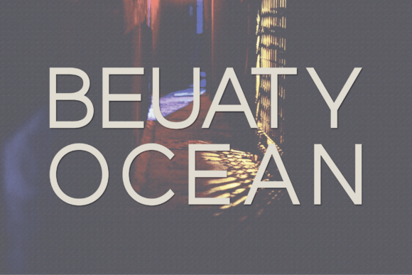 Beuaty Ocean Typeface for Modern Web Design