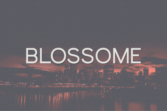 Blossome Font for Elegant Craft Projects