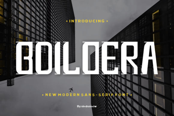 Boildera: A Quirky Sans Serif Font for Branding
