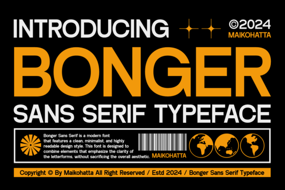 Bonger: A Bold Sans Serif Font for Makers