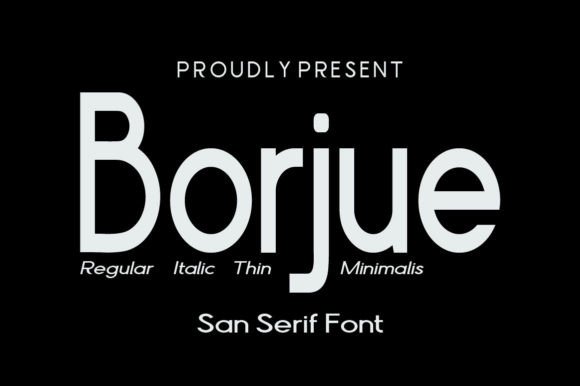 Borjue: A Timeless Sans Serif Font for Modern Brands