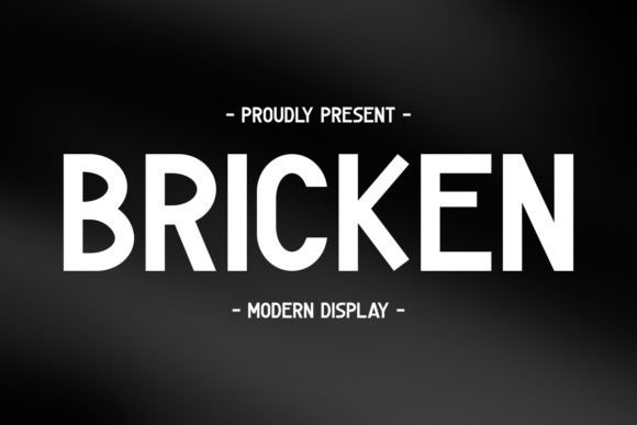 Bricken Font: Bold Sans Serif for Makers