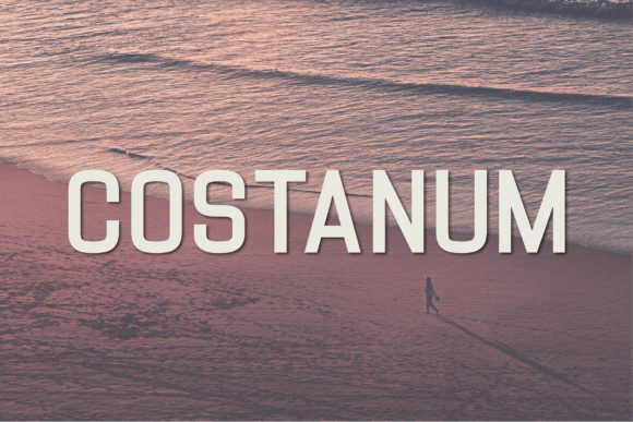 Costanum Typeface for Bold Campaign Design