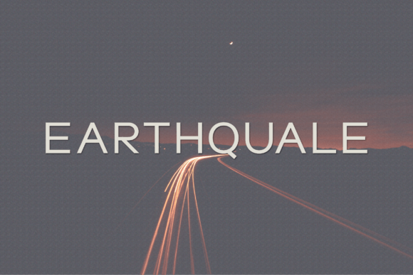 Earthquale Typeface for Modern Campaign Design