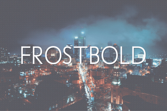 Frostbold: A Modern Sans Serif Typeface for Editorial Design