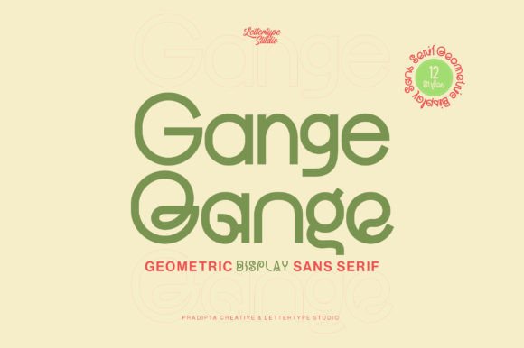 Gange: A Geometric Display Font for Bold Campaigns