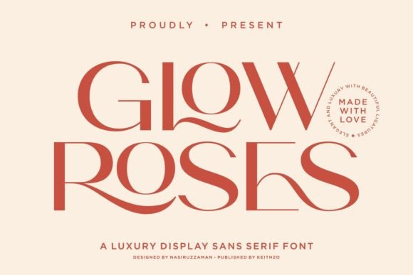 Glow Roses: A Premium Sans Serif Font for Campaigns