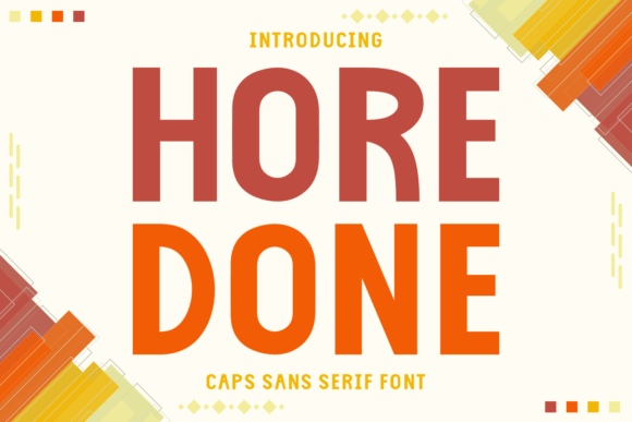 Hore Done: A Refined Sans Serif Typeface for Modern Editorial Design