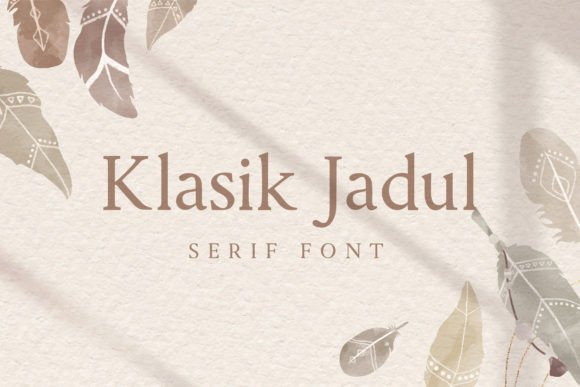 Klasik Jadul Font for Clear Campaign Design