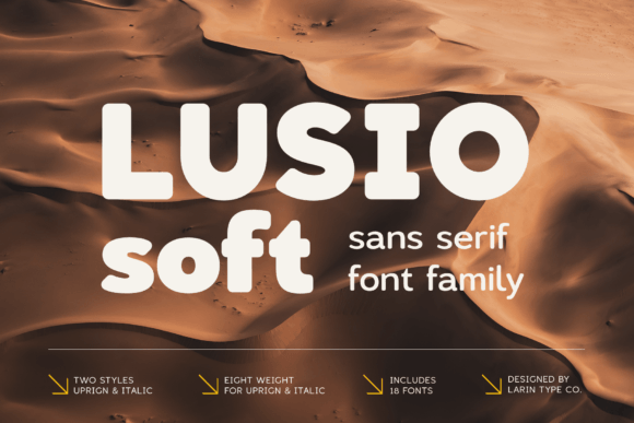 Lusio Soft: A Rounded Typeface for Editorial Calm