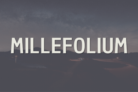 Millefolium Font: The Modern Sans Serif for Designers