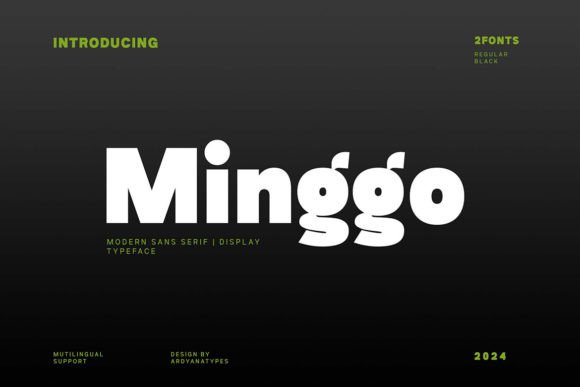 Minggo: A Bold Sans Serif Typeface for Modern Web Design