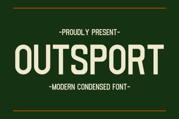 Outsport Typeface for Bold Editorial Design