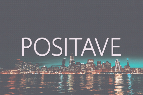 Positave: A Modern Sans Serif Typeface for Branding