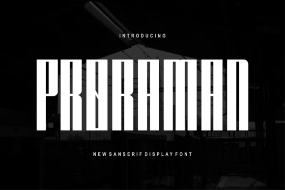 Proraman Typeface for Bold Editorial Headlines