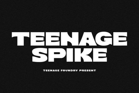 Teenage Spike Font for Bold Craft Designs